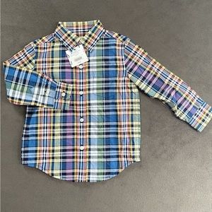 Toddler Boys Janie & Jack Plaid Button Down Shirt 18-24 months